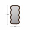Ridley Wavy Full Length Mirror, Walnut