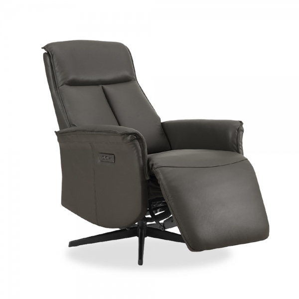 Riya Electric Recliner Chair, Ash Black