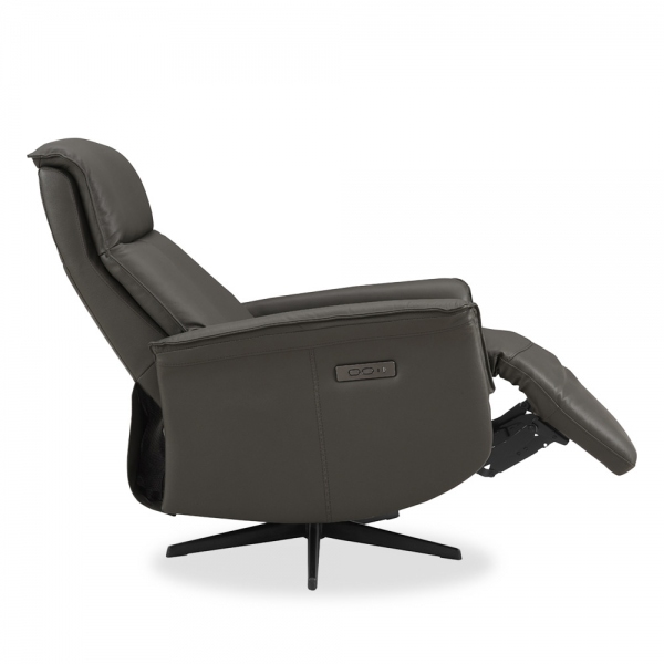 Riya Electric Recliner Chair, Ash Black
