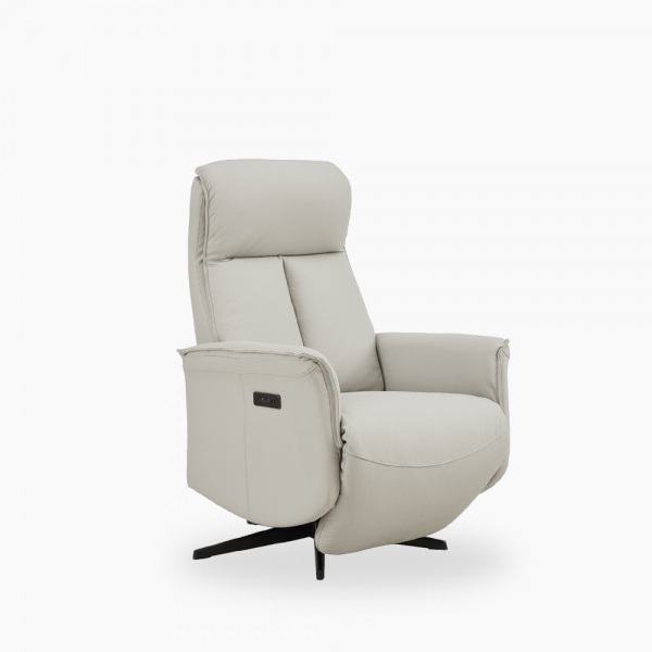 Riya Electric Recliner Chair, Stone Grey