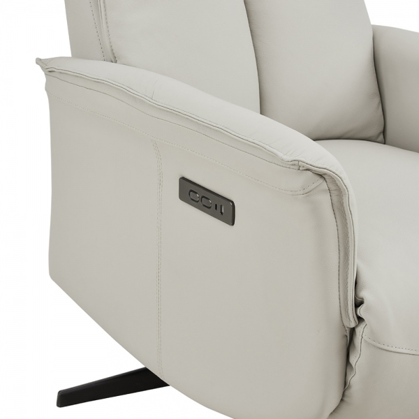 Riya Electric Recliner Chair, Stone Grey