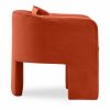 Robyn Armchair, Burnt Orange Sustainable Velvet