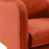 Robyn Armchair, Burnt Orange Sustainable Velvet