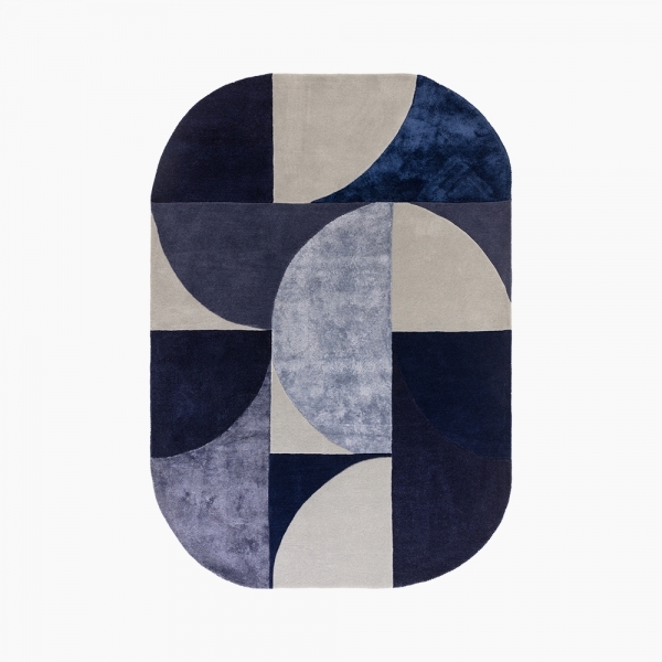 Robyn Oval Hand Tufted Rug, Indigo