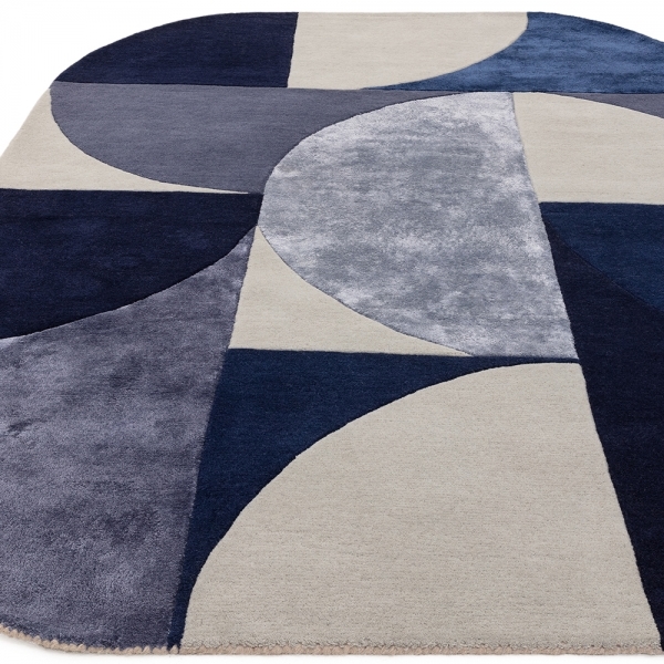 Robyn Oval Hand Tufted Rug, Indigo