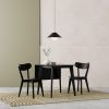 Roxby 2 Chairs Dining Set, Black