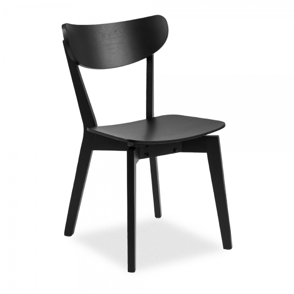 Roxby 2 Chairs Dining Set, Black