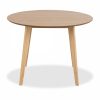 Roxby 4 Chairs Round Table Dining Set, Oak