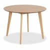 Roxby 4 Chairs Round Table Dining Set, Oak
