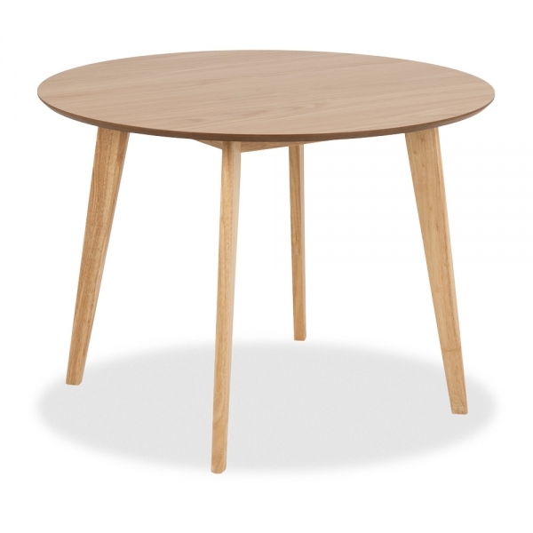 Roxby 4 Chairs Round Table Dining Set, Oak