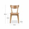 Roxby 4 Chairs Round Table Dining Set, Oak