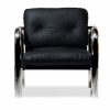 Rudolph Accent Chair, Black Leather