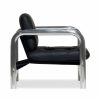 Rudolph Accent Chair, Black Leather