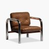 Rudolph Accent Chair, Tan Leather