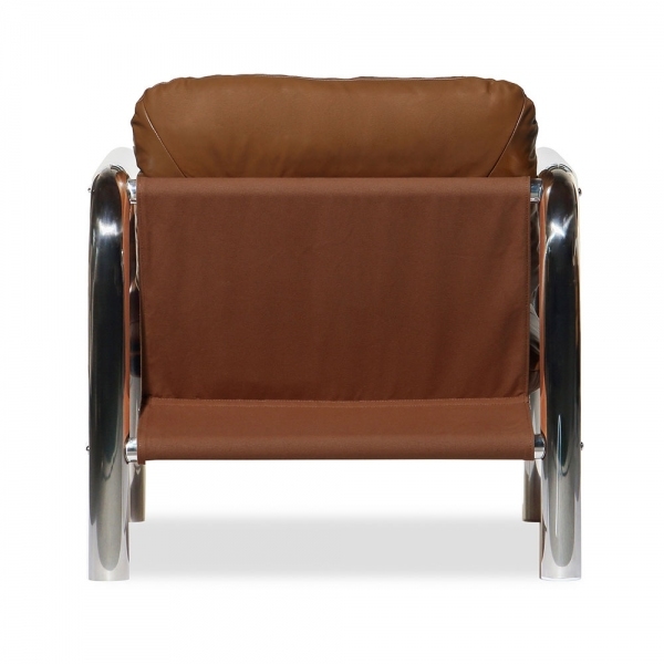 Rudolph Accent Chair, Tan Leather