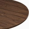 Sawyer 4 Seat Round Dining Table, Walnut Effect