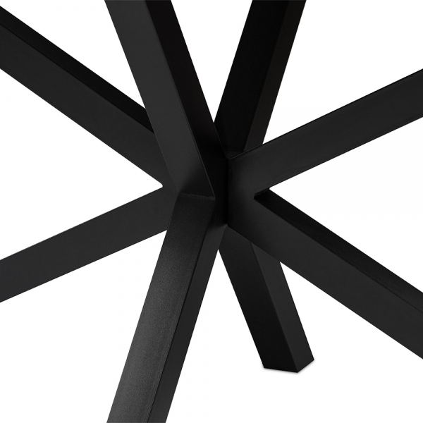 Sawyer 6 Seat Dining Table, White Ceramic