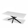Sawyer 8 Seat Dining Table, White Ceramic