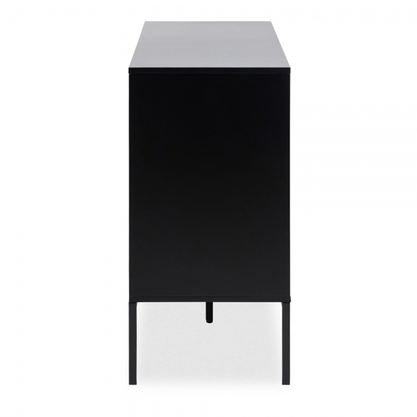 Seaford 3 Drawer Sideboard, Oak & Black