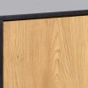 Seaford 3 Drawer Sideboard, Oak & Black