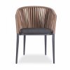 Sera Armchair, Grey & Brown