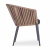 Sera Armchair, Grey & Brown