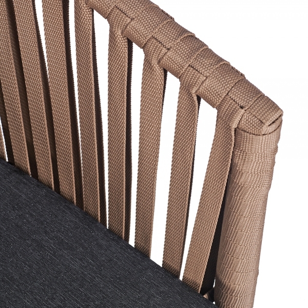 Sera Armchair, Grey & Brown