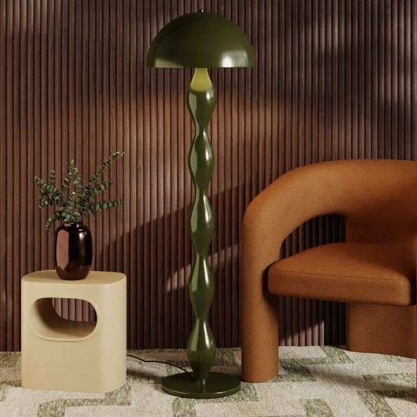Sherbourne Floor Lamp, Olive Green