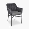 Sidney Armchair, Grey Textilene Weave