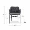 Sidney Armchair, Grey Textilene Weave