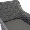 Sidney Bar Stool, Grey Textilene Weave