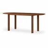 Skylar 6 Seat Wooden Dining Table, Dark Mango Wood
