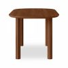 Skylar 6 Seat Wooden Dining Table, Dark Mango Wood