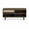 Soller TV Stand, Walnut Effect & Cane