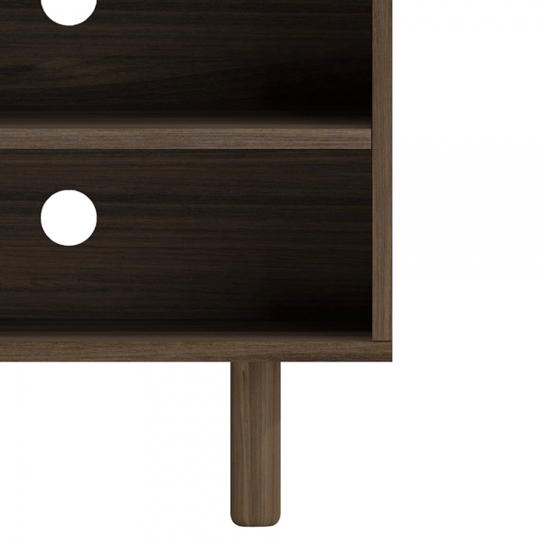 Soller TV Stand, Walnut Effect & Cane