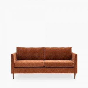 Sylvie 3 Seater Sofa, Paprika Orange
