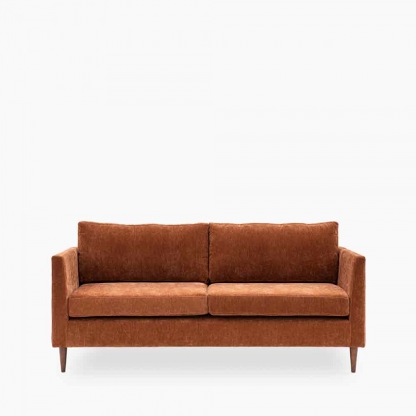 Sylvie 3 Seater Sofa, Paprika Orange