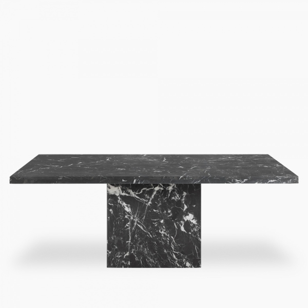 Toulouse 8 Seat Dining Table, Onyx Black Marble