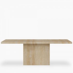 Toulouse 8 Seat Dining Table, Travertine