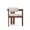 Toulouse & Hallie 6 Chair Dining Set, Travertine & Speckled Stone Sustainable Boucle