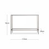 Tovia Console Table, Glass & Bronze