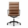Urma High Back Office Chair, Vintage Tan & Black