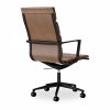 Urma High Back Office Chair, Vintage Tan & Black