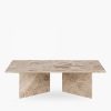 Vega Coffee Table, Latte Marble