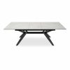 Waltham 6-10 Seat Extendable Dining Table, Grey Sintered Stone