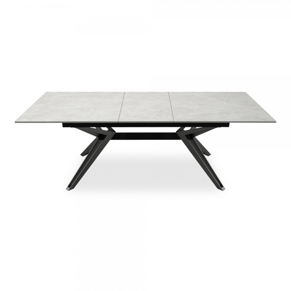 Waltham 6-10 Seat Extendable Dining Table, Grey Sintered Stone