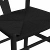 Wish Wooden Bar Stool, Black Weave & Black