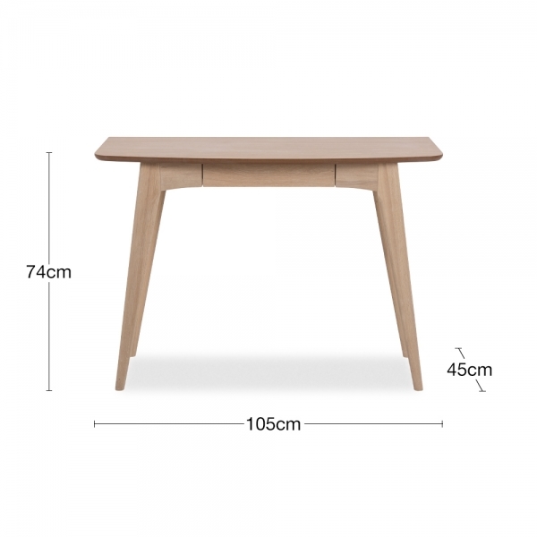 Woodstock Office Desk, Light Oak