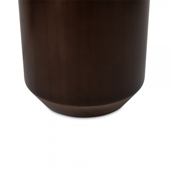 Wynter Floor Lamp, White Linen & Walnut