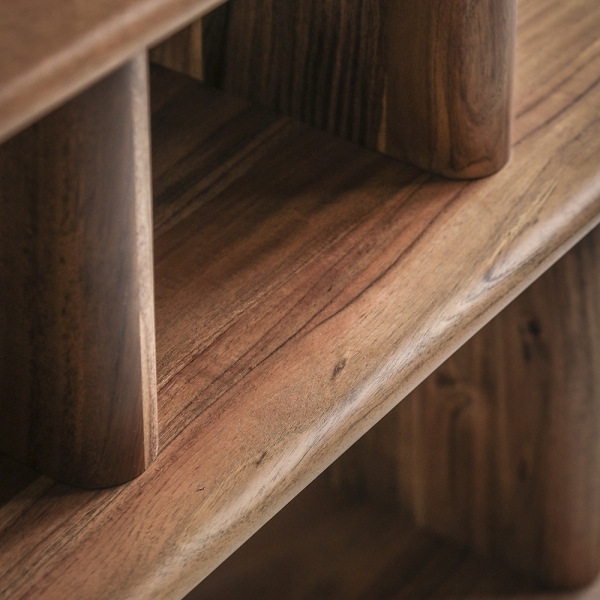 Yette Bookcase & Display Unit, Acacia Wood